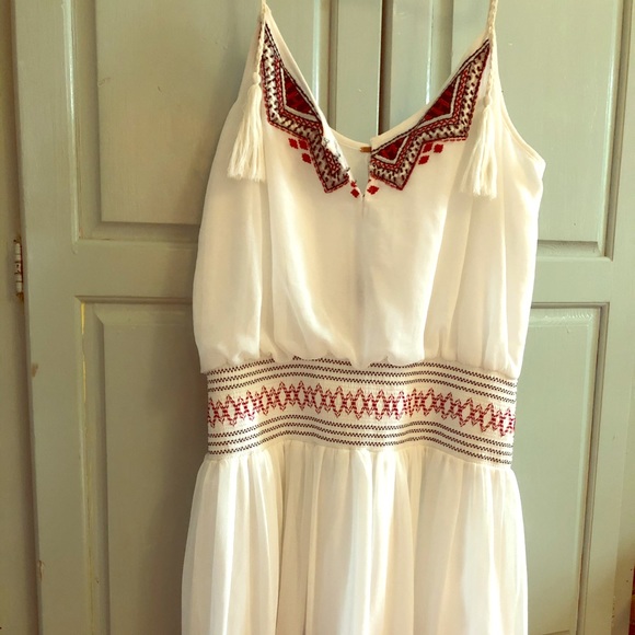 Free People tassle-tie embroidered dress - Picture 1 of 5